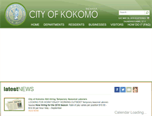Tablet Screenshot of cityofkokomo.org